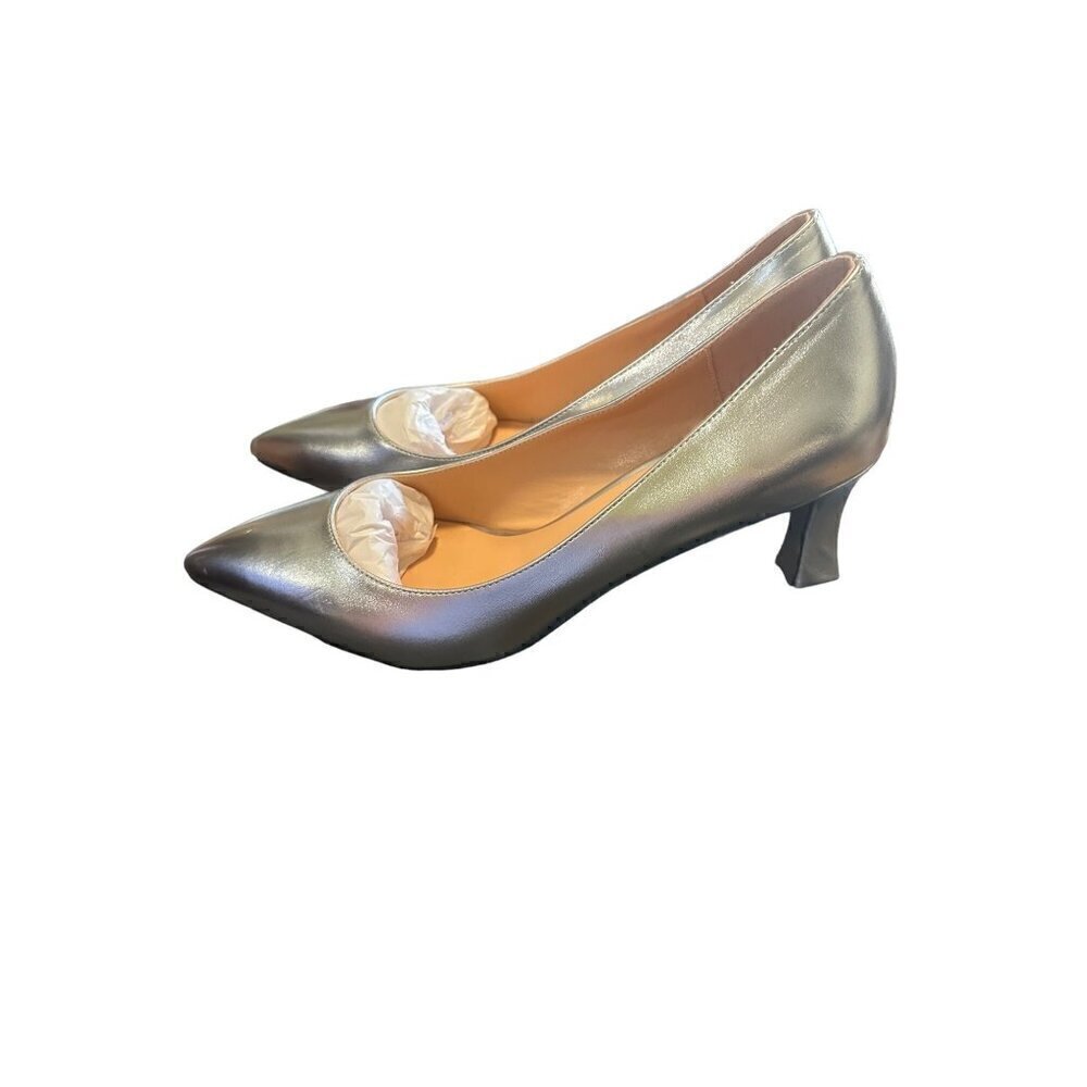 ShowForest Silver Dress Shoes Heels Holiday Size 9.5